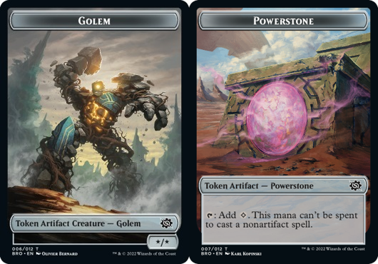 Golem Token // Powerstone Token - Foil